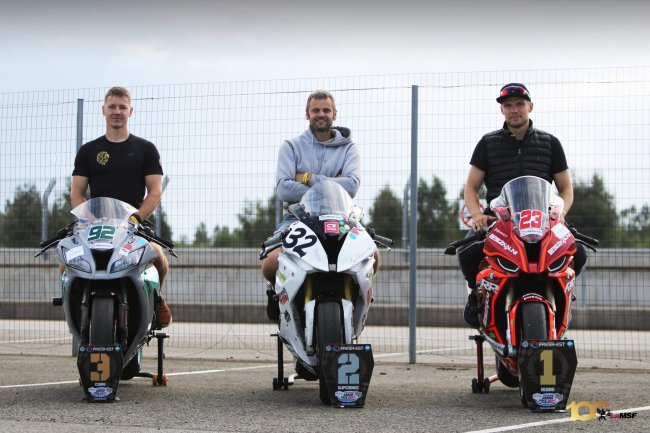 #92 Ulvis Goldbergs #32 Ivo Vinniņš #23 Dāvis Briedis Foto Linda RV